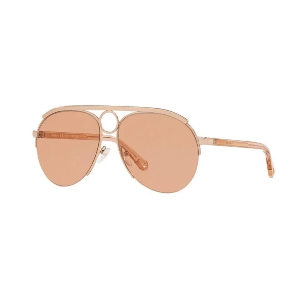NWT CHLOE Romie 59mm Semi-Rimless Aviator Sunglasses $420